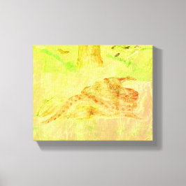 Slang op een Rock Canvas Print