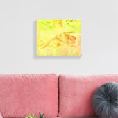 Slang op een Rock Canvas Print (Insitu (Woonkamer))