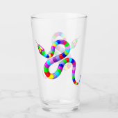 Slang Psychedelic Rainbow Kleuren Glas (Voorkant)