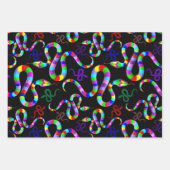 Slang Psychedelic Rainbow Kleuren Inpakpapier Vel (Voorkant 2)