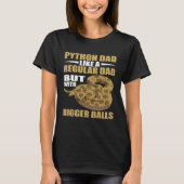 Slang Python Papa Grotere Banaan Bal Python T-shirt (Voorkant)