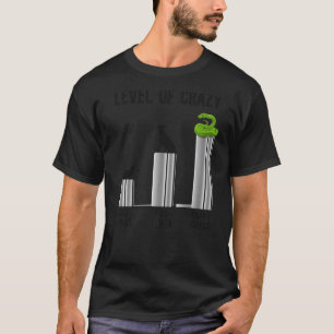 Slang Serpent Niveau Van Gekke Kattenmensen Hond M T-shirt