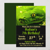 Slang verjaardagsuitnodiging kaart (Voorkant / Achterkant)