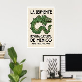 Slange Illustratie Print Typografie Muurkunst (Thuiskantoor)