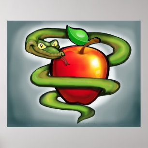 Slangen- en Appleposter Poster