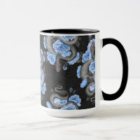Slangen en blauwe rozen