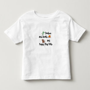 Slangen en slakken en puppy hondenstaarten... kinder shirts
