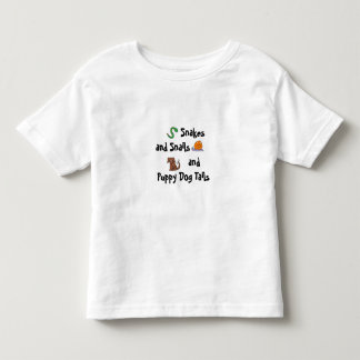 Slangen en slakken en puppy hondenstaarten... kinder shirts