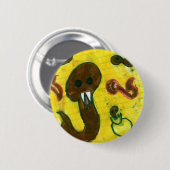 Slangen leven! ronde button 5,7 cm (Voorkant /achterkant)