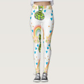 Slangen Regenboog Broek Leggings (Voorkant)
