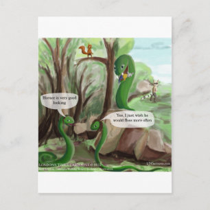Slangen Tandheelkundige Problemen Grappig Briefkaart
