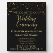 Slangen van Sparkles Wedding Welcome Plaque Fotoplaat (Voorkant)