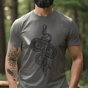 Slangenblad & Roos Slangen Pad Luciferian T-shirt