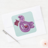 Slangenbreien Vierkante Sticker (Envelop)