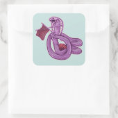 Slangenbreien Vierkante Sticker (Tas)