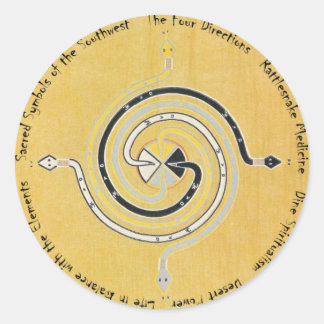 Slangengeneesmiddel 1 ronde sticker