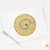 Slangengeneesmiddel 1 ronde sticker (Envelop)