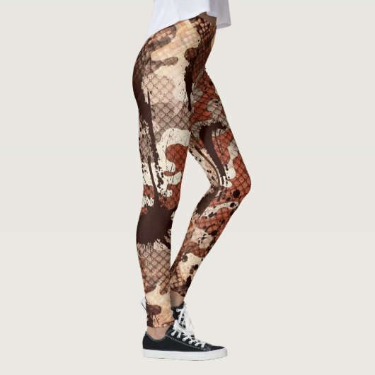 Slangenhuid Camo Leggings (Rechts)