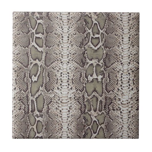 Slangenhuid Dierprint Tegeltje (Voorkant)