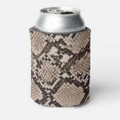 Slangenhuid: gestructureerde achtergrond. blikjeskoeler (Blikje Achterkant)