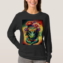 Slangenkop T-shirt ontwerp.