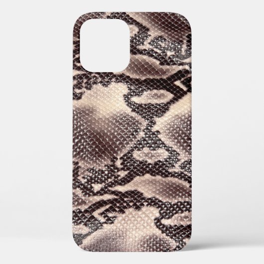 Slangenleer: naadloze bruine textuur Case-Mate iPhone case (Achterkant)