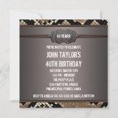 Slangenleer Verjaardagsfeestje Kaart (Achterkant)