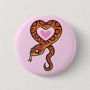 Slangenliefde Ronde Button 5,7 Cm