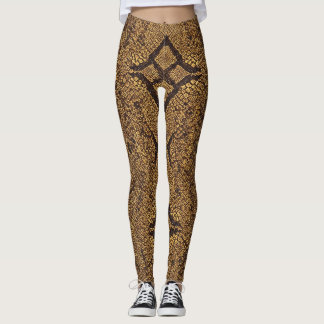 slangenpatroon met diamantrug leggings