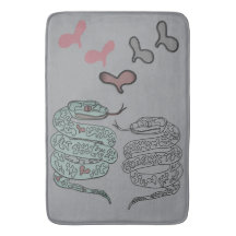 Slangenprint Badmat