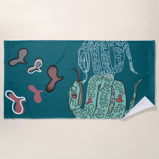 Slangenprint Strandlaken (Voorkant)