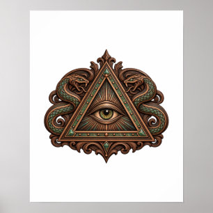 Slangenrol Oog Poster