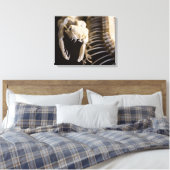 Slangenskelet kunst - canvas afdruk (Insitu (Slaapkamer))