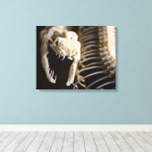 Slangenskelet kunst - canvas afdruk (Insitu (Houten vloer))