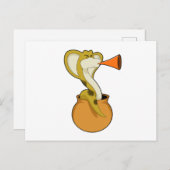 Slangentrompetmuziek Briefkaart (Voorkant / Achterkant)