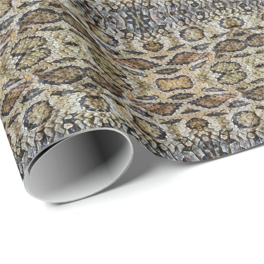 Slanghuid Patroon Textuur Cadeaupapier (Rol Hoek)