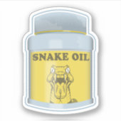 Slangolie alternatieve geneeskunde sticker (Voorkant)