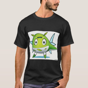 slangvis channa vis versie van Balinese ornament T-shirt