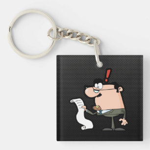 Slank accountant sleutelhanger