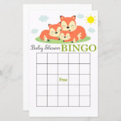Slank baby shower bingo (Voorkant / Achterkant)