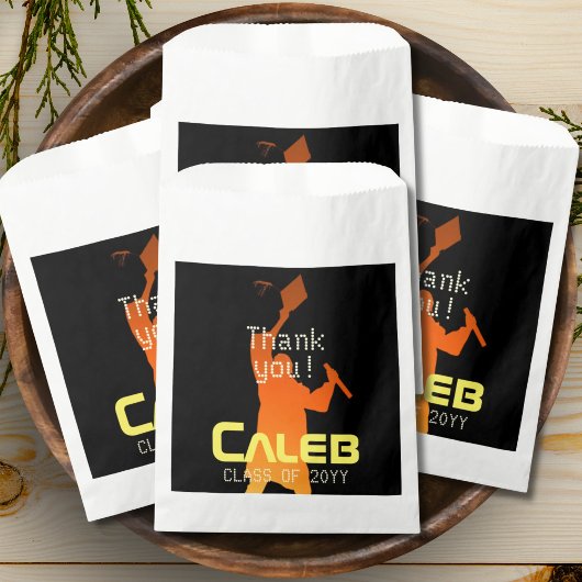 Slank Black Modern Tech Afstuderen Bedankzakje