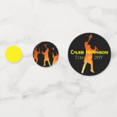 Slank Black Modern Tech Afstuderen Confetti (Achterkanten)