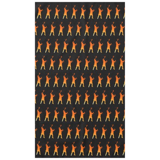 Slank Black Modern Tech Afstuderen Tafelkleed (Voorkant)