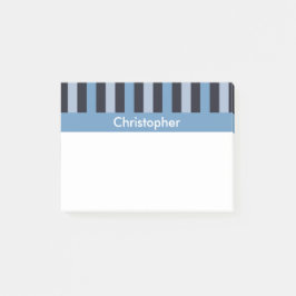 Slank blauw gestreept post-it® notes