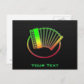 Slank cordion briefkaart (Voorkant / Achterkant)