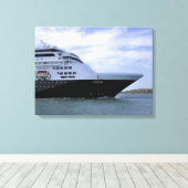 Slank cruiseschip canvas afdruk (Insitu (Houten vloer))