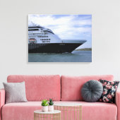Slank cruiseschip canvas afdruk (Insitu (Woonkamer))