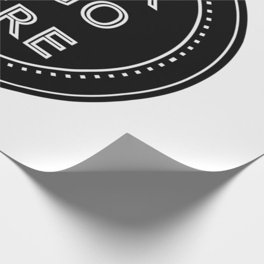 Slank, eigentijds, gepolijst en aanpasbaar. cadeaupapier (Hoek)