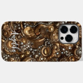 Slank en geavanceerd: modern kunstmatig kunstleder Case-Mate iPhone case (Achterkant (horizontaal))