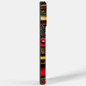 Slank en geavanceerd: rood en goudAbstract Case-Mate iPhone Case (Achterkant / Rechts)
